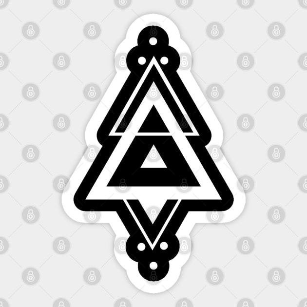 Triangles pattern Sticker by SAMUEL FORMAS